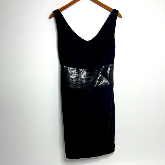 Nwt Dsquared2 Made In Italy Black Belted Mini Dress Large - Picture 1 of 13